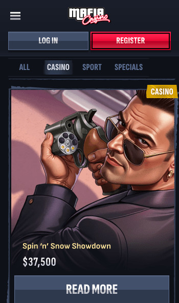 Mafia Casino promotions page