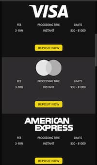 Raging Bull gift card casino deposits accepted