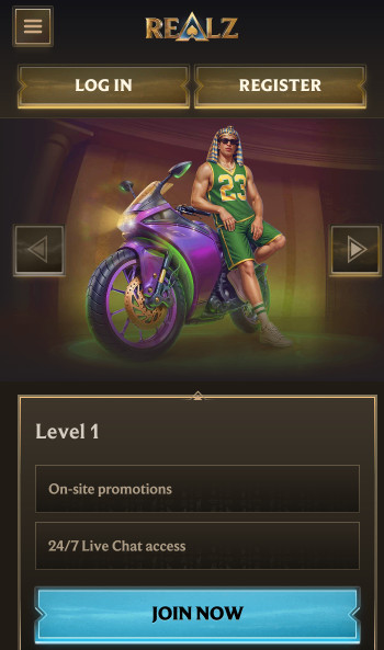 Realz Casino VIP levels