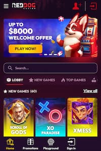 Red Dog gift card casino games