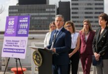 California AG Prepares Legal Action Against Prediction Markets, CNIGA Says California Attorney General Rob Bonta speaks at a press conference with advocates standing behind him