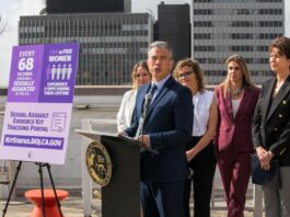 California AG Prepares Legal Action Against Prediction Markets, CNIGA Says California Attorney General Rob Bonta speaks at a press conference with advocates standing behind him