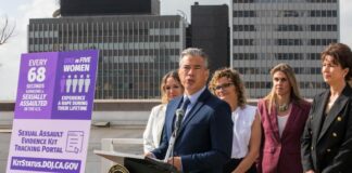 California AG Prepares Legal Action Against Prediction Markets, CNIGA Says California Attorney General Rob Bonta speaks at a press conference with advocates standing behind him