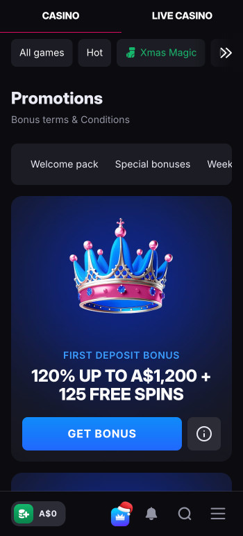 Skycrown promotions page