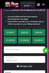 The Online Casino deposit limits