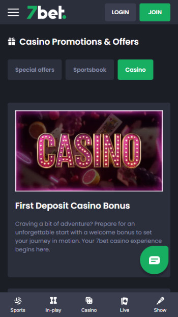 7bet casino promos