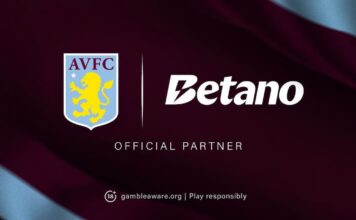 End of an Era: Betting Companies Hit Closing Stretch as Front-of-Shirt Sponsors in Premier League Aston Villa jersey with Betano as front-of-shirt sponsor