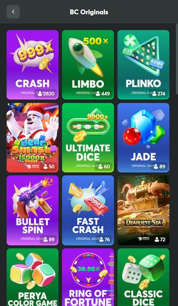 BC.Game original games