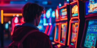 Person playing at the best bitcoin casino