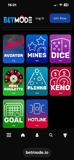 BetMode Bitcoin Casino mobile screenshot
