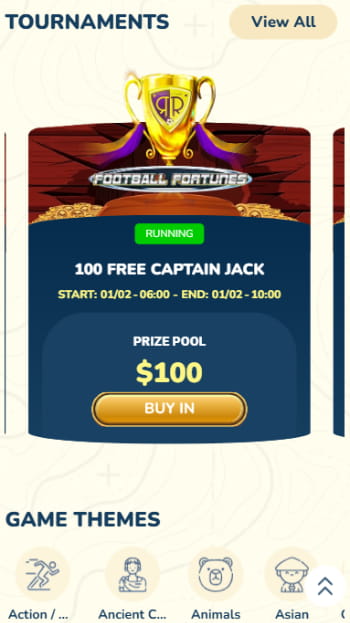 Captain-Jack-Casino tournaments