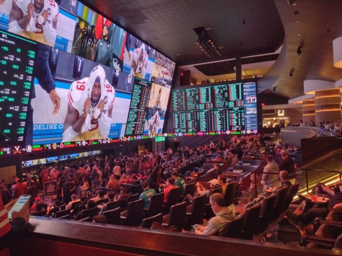 Circa-Sportsbook_Matty-Simo_Dec-2025 NFL contests come down to the wire at Circa Sportsbook in Las Vegas.