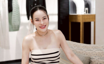 The Thai actress Ning Panita Tumwattana.