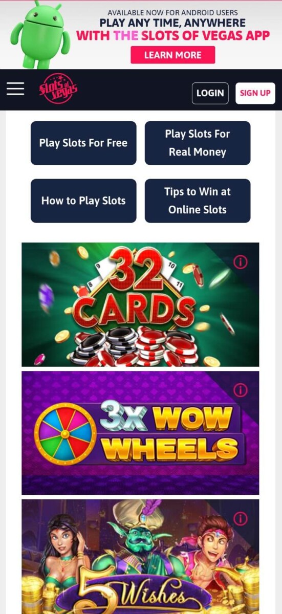 Best Free Spin No Deposit Bonus: Slots of Vegas