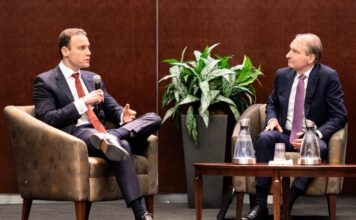 Michael Selig speaks during a public discussion at a CFTC event in Washington, D.C.