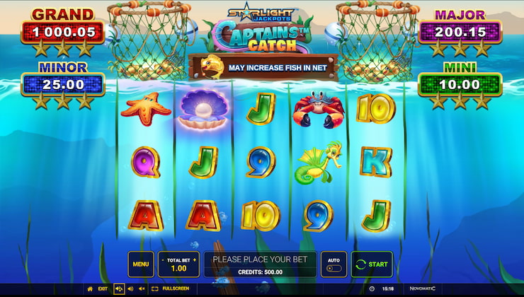 Starlight Jackpots Captain's Catch Slot