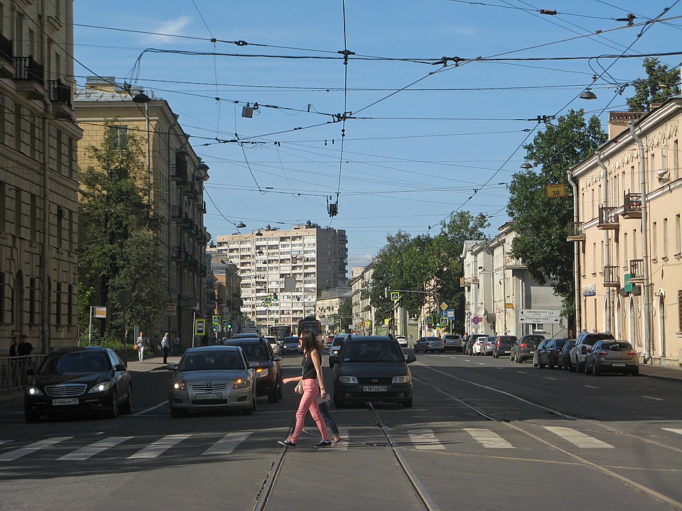 Krasnogvardeysky District, in the eastern part of Saint Petersburg, Russia.