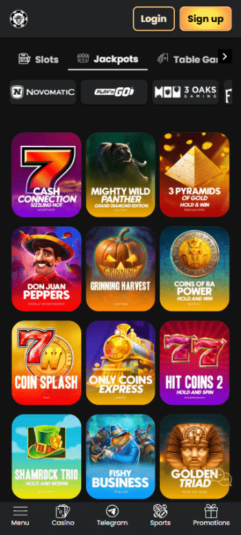 WSM Casino jackpots