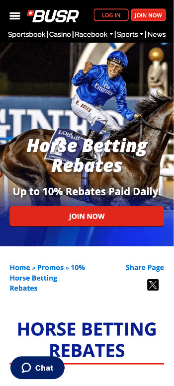 BUSR horse racing betting app rebate