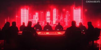 Best High Roller Online Casinos in the UK for 2026 high rollers at a casino table with London backdrop