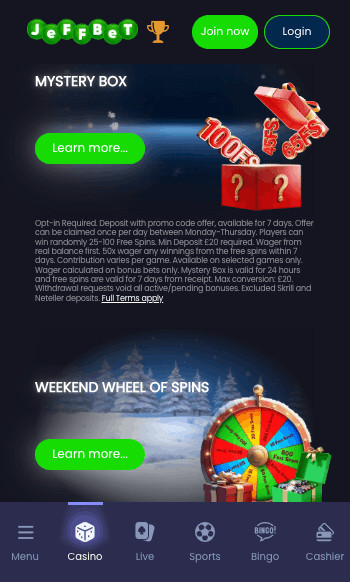 Jeffbet mystery box