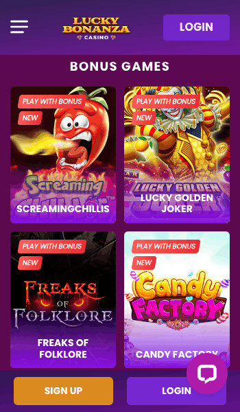 Lucky Bonanza bonus games