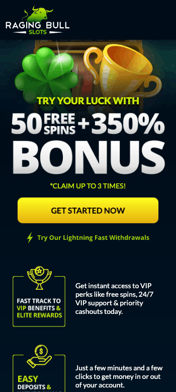 Raging Bull 350% offer