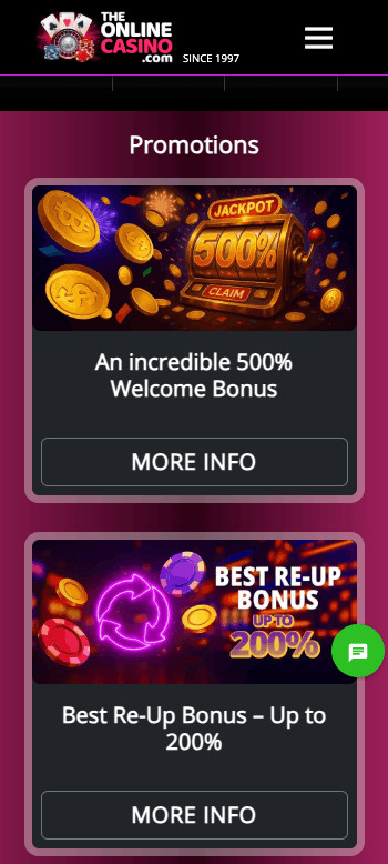 The Online Casinos promos