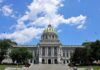 SGLA Sets Sights on Pennsylvania and Virginia in Sweepstakes Casino Legalization Effort Pennsylvania State Capitol building in Harrisburg.