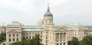 Indiana Statehouse in Indianapolis
