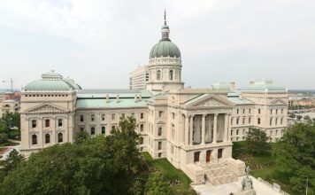 Indiana Statehouse in Indianapolis