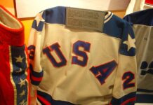 USA vs. Slovakia Men’s Olympic Hockey Semifinal Odds, Predictions, Picks for Friday, February 20 Team USA jersey