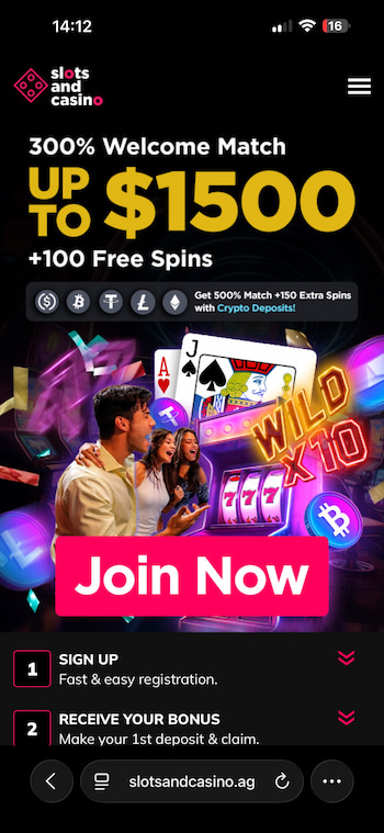 Slots and Casino Homepage