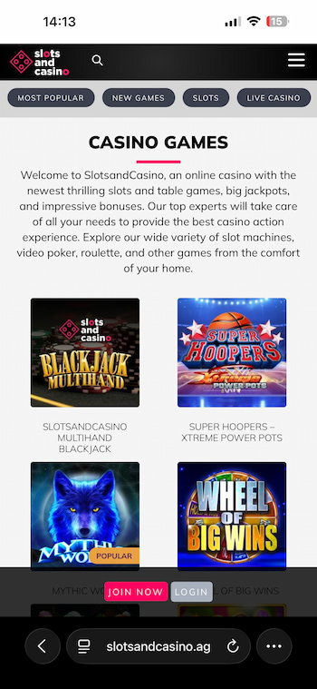 Slots and Casino Games