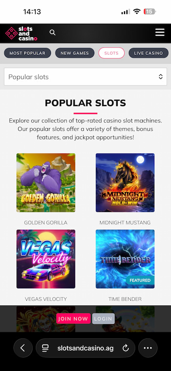 Slots and Casino Popular Slots