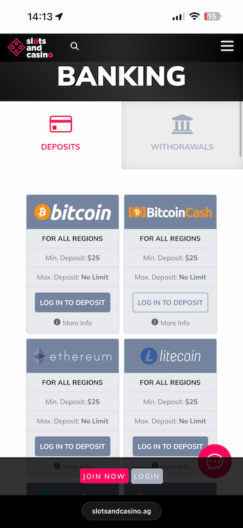 Slots and Casino Banking