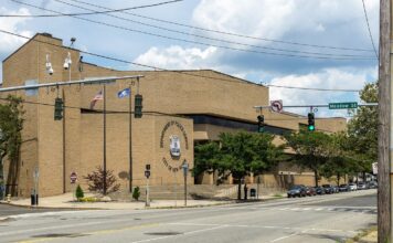 New Haven Chief Police Arrested For Embezzling Funds To Fuel Gambling Habit The exterior of the New Haven, CT police station.