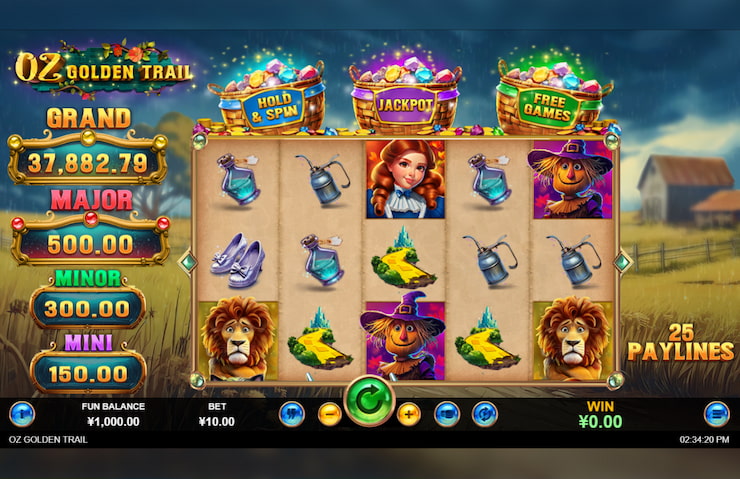Oz Golden Trail Slot