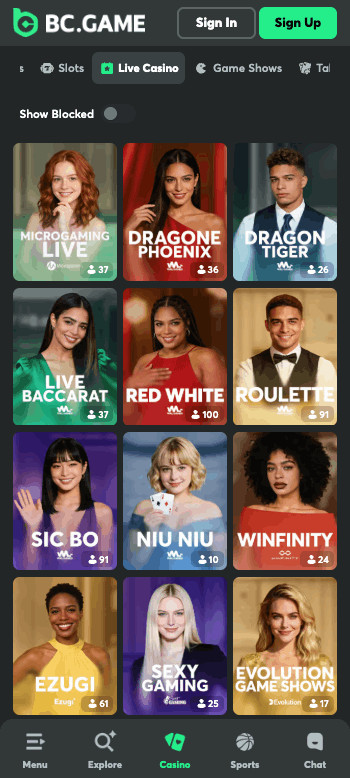 BC.Game live games with a vpn