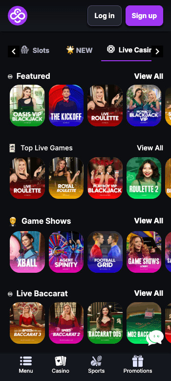 Coincasino live games
