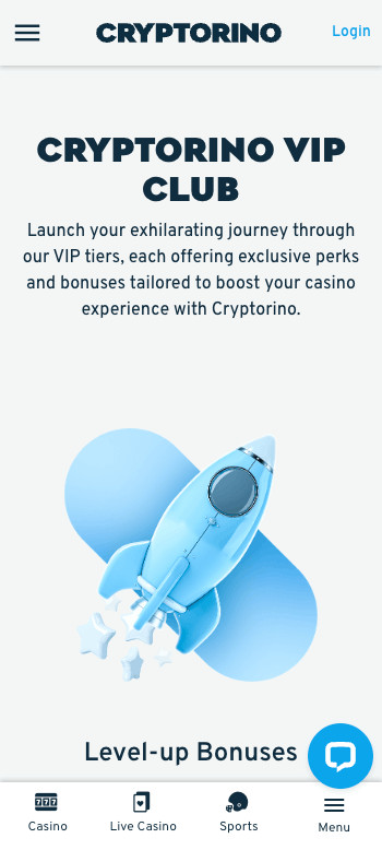Cryptorino VIP bonuses