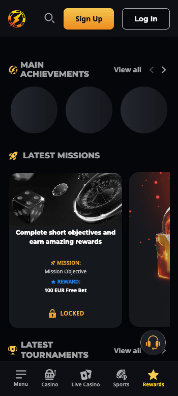 Instant Casino missions