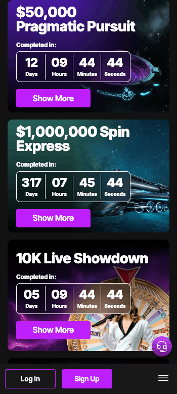 JustCasino tournaments