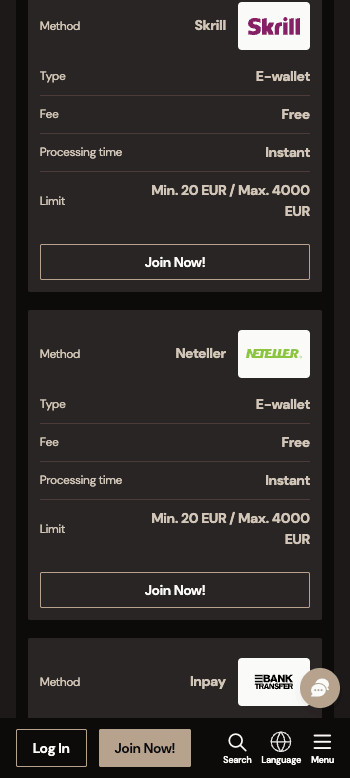 Play FashionTV payment area