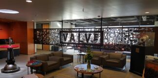 Valve Pushes Back Against New York Loot Box Lawsuit Valve headquarters lobby in Bellevue, Washington
