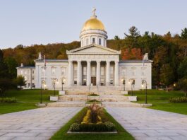 The Vermont State House in Montpelier