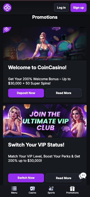 CoinCasino Chicken Games promotions