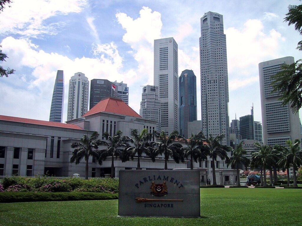 Singapore’s parliament building.