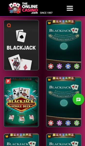 The Online Casino RNG blackjack