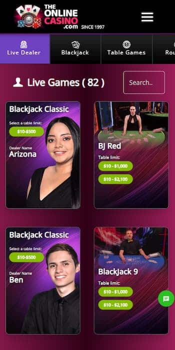 TheOnlineCasino - One of the best Mississippi online casinos.